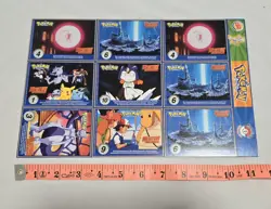 Pokemon First Movie Cards Burger King Master Trainer Uncut Cards, 19 Total - Image 2