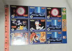 Pokemon First Movie Cards Burger King Master Trainer Uncut Cards, 19 Total - Image 3
