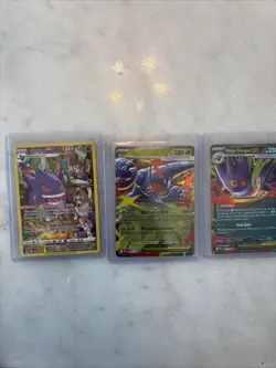 Pokemon TCG Gengar Full Arts And mega Heracross EX Cards - Image 1