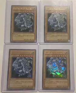 Yu-Gi-Oh! TCG Blue-Eyes White Dragon JMP-001 Lot of 4 Cards - Image 1