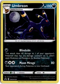 SWSH: Sword & Shield Promo Cards #SWSH129 Umbreon Holo - Image 1