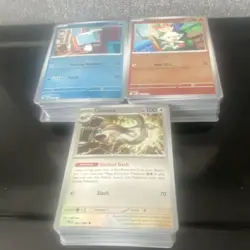 Pokemon TCG Card Lot 136 holo and reverse holo Pokemon cards - Image 1