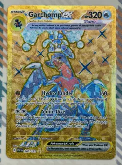 Garchomp EX 260/182 Sv04: Paradox Rift Holo Hyper Rare Pokemon Card NM Gold - Image 2