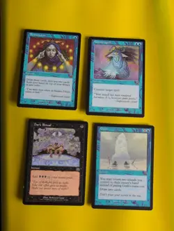Gush,Dark Ritual,Brainstorm,Counterspell. MTG 4 Card.Mercadian MAsques - Image 1
