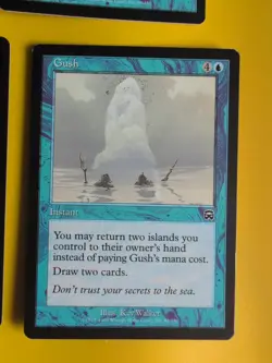Gush,Dark Ritual,Brainstorm,Counterspell. MTG 4 Card.Mercadian MAsques - Image 2