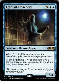 Agent of Treachery Core Set 2020 Rare NM Magic: The Gathering 43 Normal - Image 1