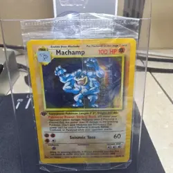Pokemon SEALED 1st Edition Holo Machamp – Base Set 8/102 - Image 1