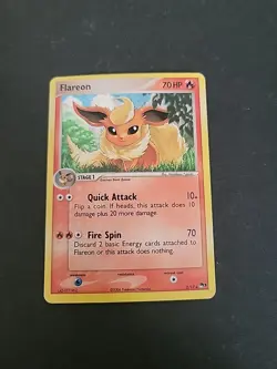 MP Pokemon TCG Flareon 2/17 Pop Series 3 Rare Holo - Image 1