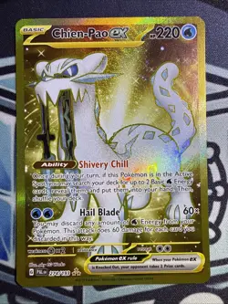 Chien-Pao EX Hyper Rare Gold Holo 274/193 Pokemon Paldea Evolved - Image 1