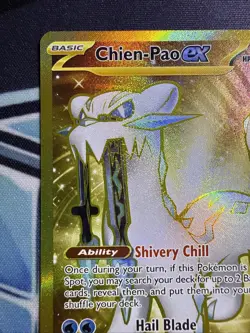 Chien-Pao EX Hyper Rare Gold Holo 274/193 Pokemon Paldea Evolved - Image 2