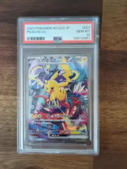 2023 Japanese Pokemon World Championship Pilachu ex #001 PSA 10 - Image 1