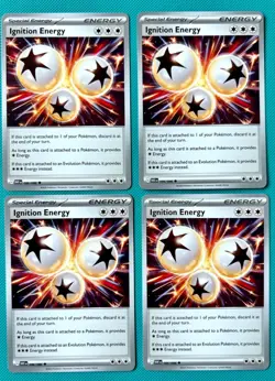 4x Ignition Energy 086/086 x4 - White Flare - Pokemon TCG - Playset - Image 1