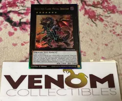 1x (M/NM) Red-Eyes Flare Metal Dragon RA01-EN038 Ultimate Rare 1st Ed. YuGiOh - Image 1