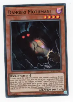 Yugioh Danger! Mothman! SOFU-EN084 Super Rare 1st Edition NM - Image 1