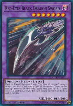 Red-Eyes Black Dragon Sword - LEDD-ENA43 - Common - 1st Edition - Lightly Played - Image 1