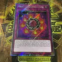 Ring of Destruction (Platinum Secret Rare) - Yugioh Quarter Cent. RA04-EN119 - Image 1