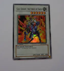 Gaia Knight, the Force of Earth 5DS1-EN042 (Super Rare, 1st Edition, Near Mint) - Image 1