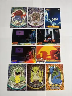 🔥 10x Topps Chrome Holo WOTC Pokemon Card Lot Pikachu Dragonair Victreebel NM! - Image 1