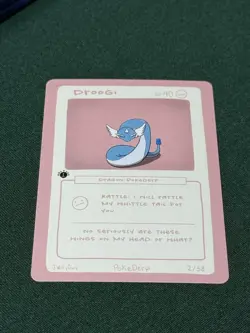 1st Edition Pokederp 2 Droogi - Dragonair 2/38 Custom Derpy Card Pokemon - Image 1