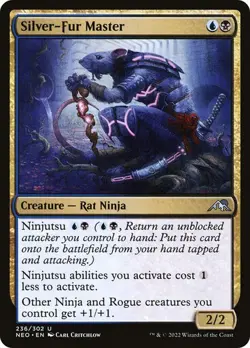 Silver-Fur Master - 236/302 - Uncommon - Kamigawa: Neon Dynasty NEO MTG - Image 1