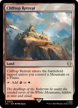 MTG The Lord of the Rings Commander - Clifftop Retreat - Image 1