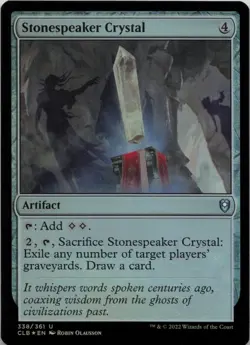 Stonespeaker Crystal - FOIL - U Commander Legends: Battle for Baldur's Gate 338 - Image 1