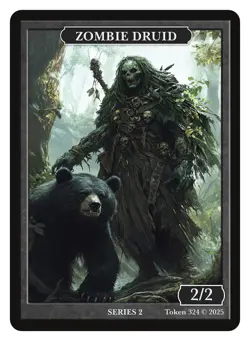 Zombie Druid Token Givememana Tokens Series 2 Magic the Gathering MTG - Image 1