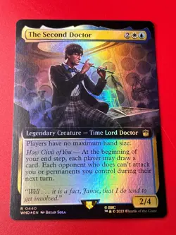 1x FOIL BORDERLESS THE SECOND DOCTOR - Doctor Who MTG Magic the Gathering - Image 1
