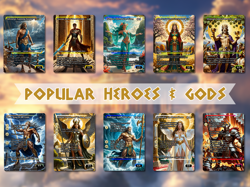 Greek Mythos Themed Saga Commander MTG Alt-Art Deck. Ready to Play! - Image 3