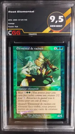 Elemental de racines FOIL CGG 9,5 GEM-MINT MTG SCOURGE 18660034 - Image 1