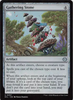 Gathering Stone U Lorwyn Eclipsed 257 - LP MTG - Image 1