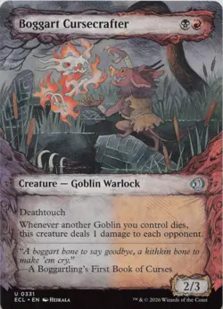 Boggart Cursecrafter (Showcase) U Lorwyn Eclipsed 331 NM MTG - Image 1