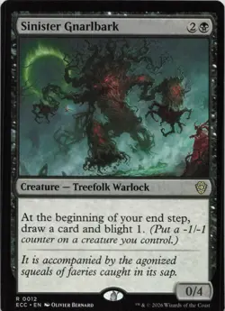 Sinister Gnarlbark R Commander: Lorwyn Eclipsed 12 NM MTG - Image 1