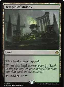 Temple of Malady R Foundations 700 NM MTG - Image 1