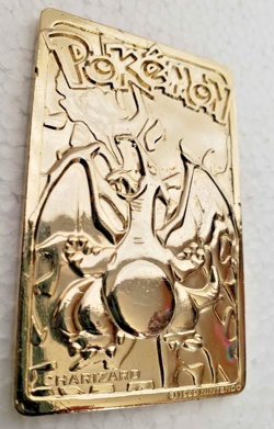 Pokemon 1999 Nintendo Gold plated Charizard #6 - Charmander Charmeleon LVL 36 - Image 2
