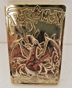 Pokemon 1999 Nintendo Gold plated Charizard #6 - Charmander Charmeleon LVL 36 - Image 3
