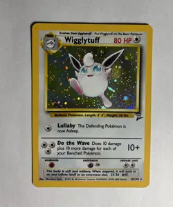 2001 Base Set 2 Wigglytuff Cosmos Holo 19/130 Rare WOTC Pokemon Card TCG NM Mint - Image 1