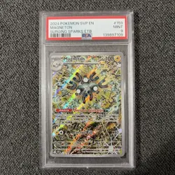 2024 POKEMON SVP EN-SV BLACK STAR PROMO #159 MAGNETON PSA 9 - Image 1