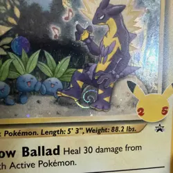 Pokemon TCG Celebrations Light Toxtricity SWSH137 Black Star Promo ROCK SWIRL - Image 3
