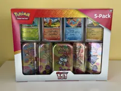 Pokemon 5-Pack Trading Card Game Scarlet and Violet 151, New 2024 - Image 1