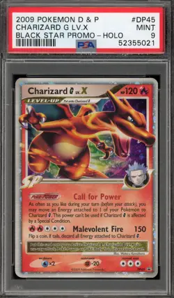 Pokemon Charizard G Lv.X Black Star Holo Promo DP45 PSA 9 Mint - Image 1