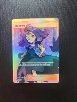 2017 Pokemon Sun & Moon Burning Shadows Acerola Full Art #142/147 - Image 1