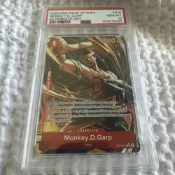 PSA 10 2025 ONE PIECE OP13 EN MONKEY D. GARP ALTERNATE ART - Image 1