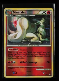 Ninetales 17/95 Reverse Holo Rare Call of Legends Pokemon Card - Image 1