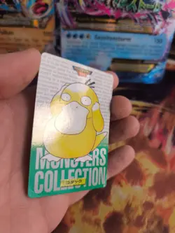 Pokemon Karte Card carddass Monsters collection Green 1996 japanese Psyduck Good - Image 3