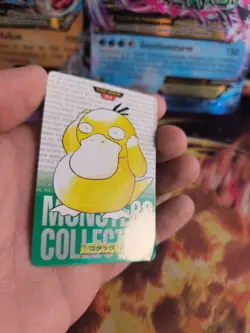 Pokemon Karte Card carddass Monsters collection Green 1996 japanese Psyduck Good - Image 4