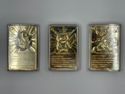 Pokemon 23K Gold Plated Cards - 1999 Burger King Promo - Mewtwo Pikachu Togepi - Image 2