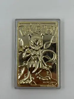 Pokemon 23K Gold Plated Cards - 1999 Burger King Promo - Mewtwo Pikachu Togepi - Image 5