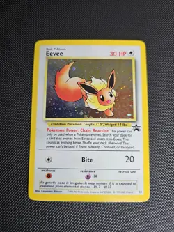 Eevee 11 Promo Holo Pokemon Card Black Star Promo Vintage Pokemon WOTC VLP - Image 1