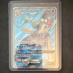 Pokemon Primarina GX SM Promo SM39 Full Art Holo Promo Card 250HP Water - Image 1